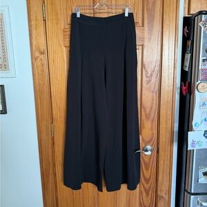 NWOT Madewell Black Wide-Leg, Drapey Pants